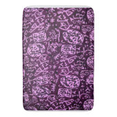 Lila Petroglyphen Badematte (Vorderseite Vertikal)