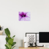 Lila Petunia Blume Fotokunst Poster (Heimbüro)