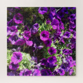 Lila Petunia-Blume Puzzle (Horizontal)