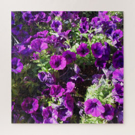 Lila Petunia-Blume Puzzle