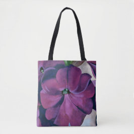 Lila Petunia-Blume von Georgia O'Keeffe Tasche