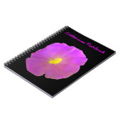 Lila Petunia-Notebook Notizblock (Linke Seite)