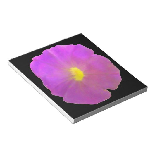 Lila Petunia Notepad Notizblock (angewinkelt)