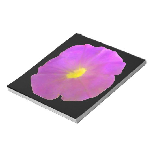 Lila Petunia Notepad Notizblock (Rotiert)