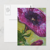 Lila Petunia Postkarte (Vorne/Hinten)