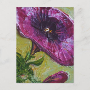 Lila Petunia Postkarte