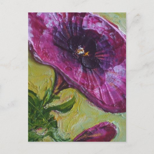 Lila Petunia Postkarte (Vorderseite)