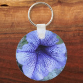 Lila Petunia Schlüsselanhänger (Vorderseite)