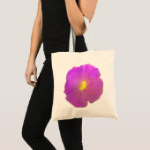 Lila Petunia Tote Bag Tragetasche (Vorderseite (Produkt))
