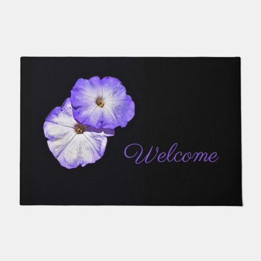Lila Petunias Doormat Fußmatte (Vorderseite)
