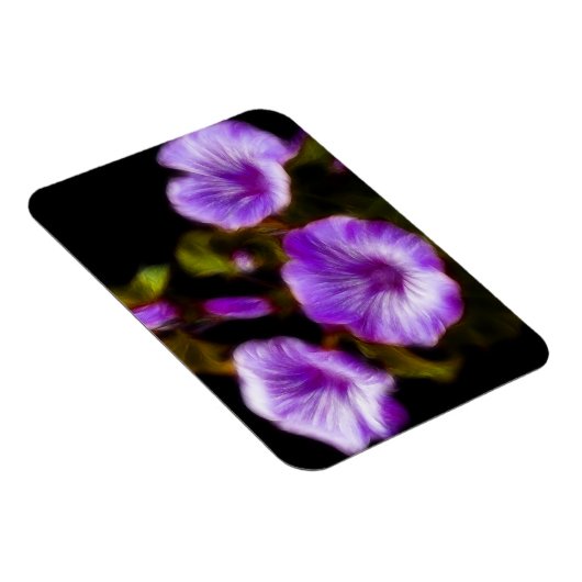 Lila Petunias Magnet (Rechte Seite)