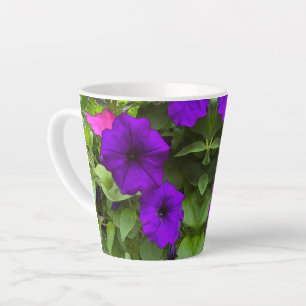 Lila Petunie - Latte-Tasse Milchtasse