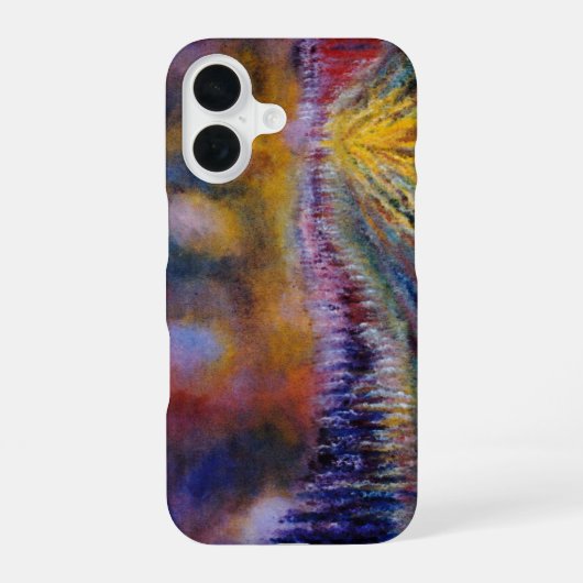 Lila Pfad iPhone 16 Hülle (Rückseite)