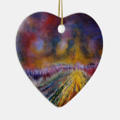 Lila Pfad Keramik Ornament (Rechts)