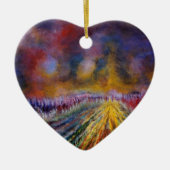 Lila Pfad Keramik Ornament (Vorne)