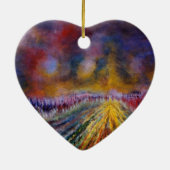 Lila Pfad Keramik Ornament (Hinten)