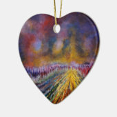 Lila Pfad Keramik Ornament (Links)