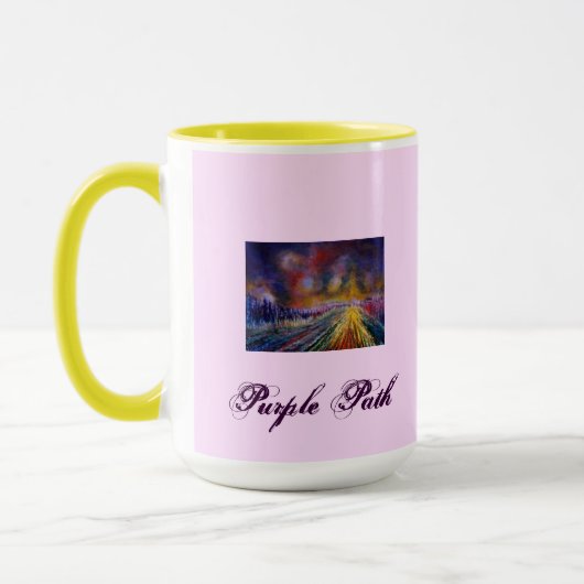 Lila Pfad Tasse (Links)