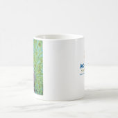 Lila Pfau durch Heide S. Kaffeetasse (Mittel)