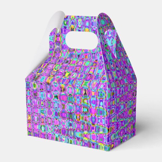 Lila Pfau Geschenkschachtel (Vorderseite)