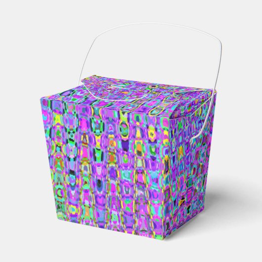 Lila Pfau Geschenkschachtel (Vorderseite)