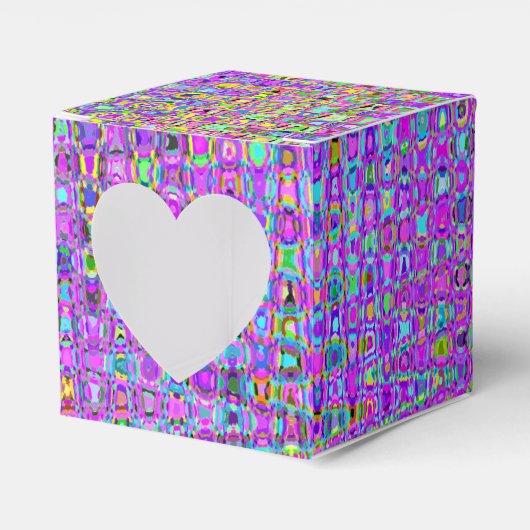 Lila Pfau Geschenkschachtel (Vorderseite)