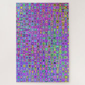 Lila Pfau Puzzle (Vertikal)