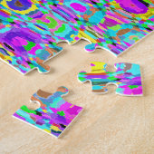 Lila Pfau Puzzle (Seite)