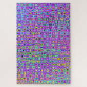 Lila Pfau Puzzle (Vertikal)