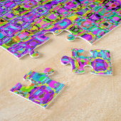 Lila Pfau Puzzle (Seite)