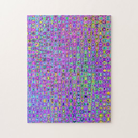 Lila Pfau Puzzle (Vertikal)