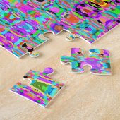 Lila Pfau Puzzle (Seite)