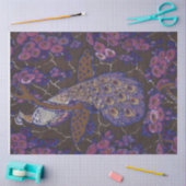 Lila Pfauendekoupage-Tissue Paper Seidenpapier (Basteln)