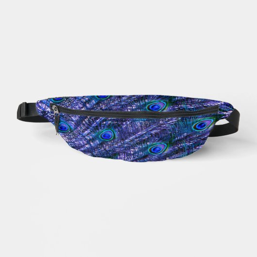 Lila Pfauenfeathers Bauchtasche (Vorderseite)