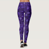 Lila Pfauenfeathers Leggings (Rückseite)