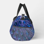 Lila Pfauenfedern Duffle Bag (Rechts)
