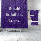 Lila Pfauenparadies Badhandtuch Set