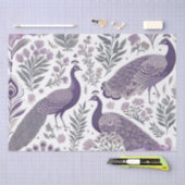 Lila Pfauentoilbeutel Seidenpapier (Handwerk)