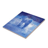 Lila Pferd Fliese (Seite)