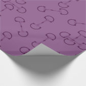 Lila Pferd Geschenkpapier (Ecke)