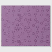 Lila Pferd Geschenkpapier (Flach)