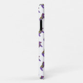 Lila Pferd iPhone Case (Hinten/Rechts)