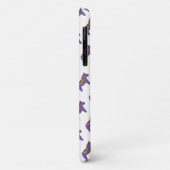 Lila Pferd iPhone Case (Hinten/Links)