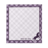 Lila Pferd Notizblock (Vorderseite)