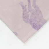 Lila Pferde Fleecedecke (Ecke)