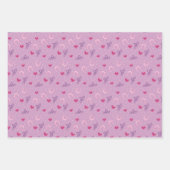 Lila Pferdebogen-Muster-Wrap-Schalen Geschenkpapier Set (Vorderseite 2)