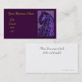 lila Pferdegeschäftskarte Visitenkarte (Vorne/Hinten)