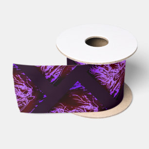 Lila Pferdekunst Satinband