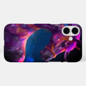 Lila Pferdeschlitten Case-Mate iPhone Hülle (Rückseite (Horizontal))