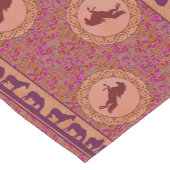 Lila Pferdetabellen-Läufer Kurzer Tischläufer (Ecke)